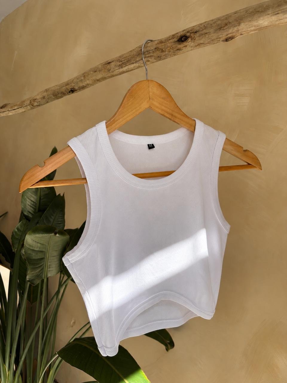 Top V Blanco