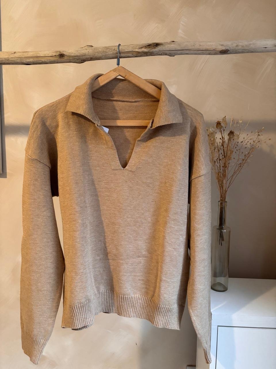 SWEATER CHOMBA CAMEL