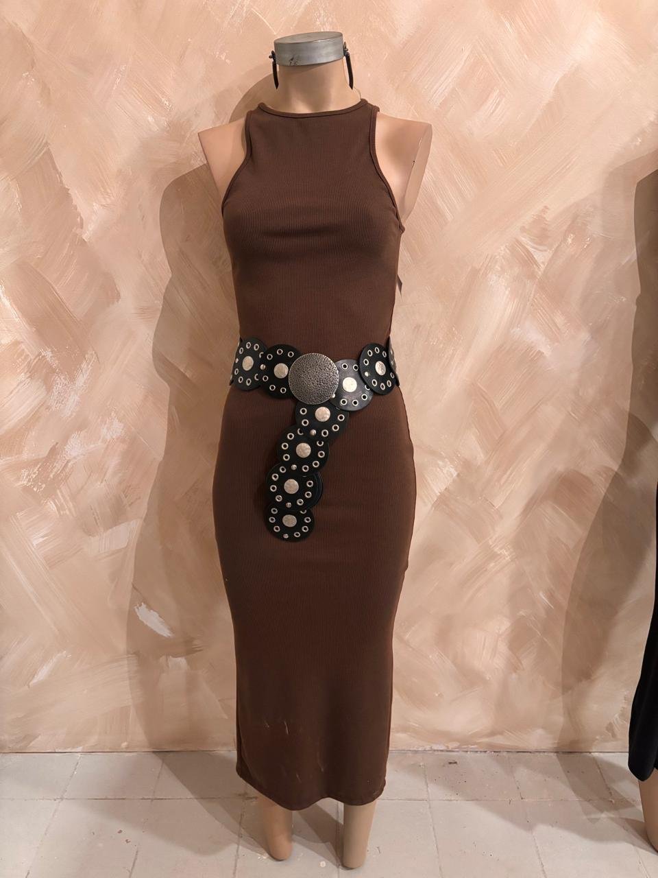 Vestido Morley Musculosa Choco
