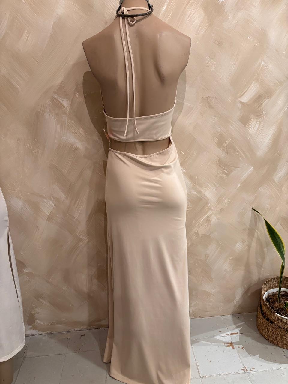 Vestido beige mumi
