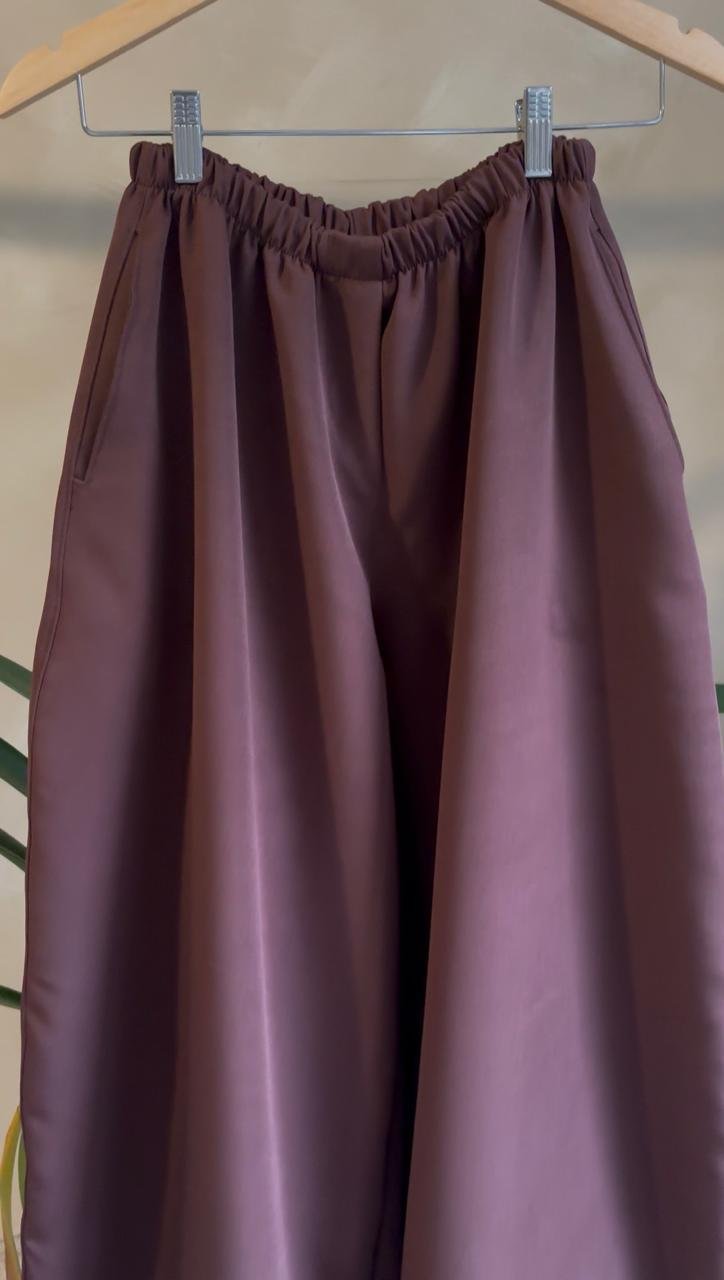 PANTALON BALLON BAGGY SASTRERO CHOCO