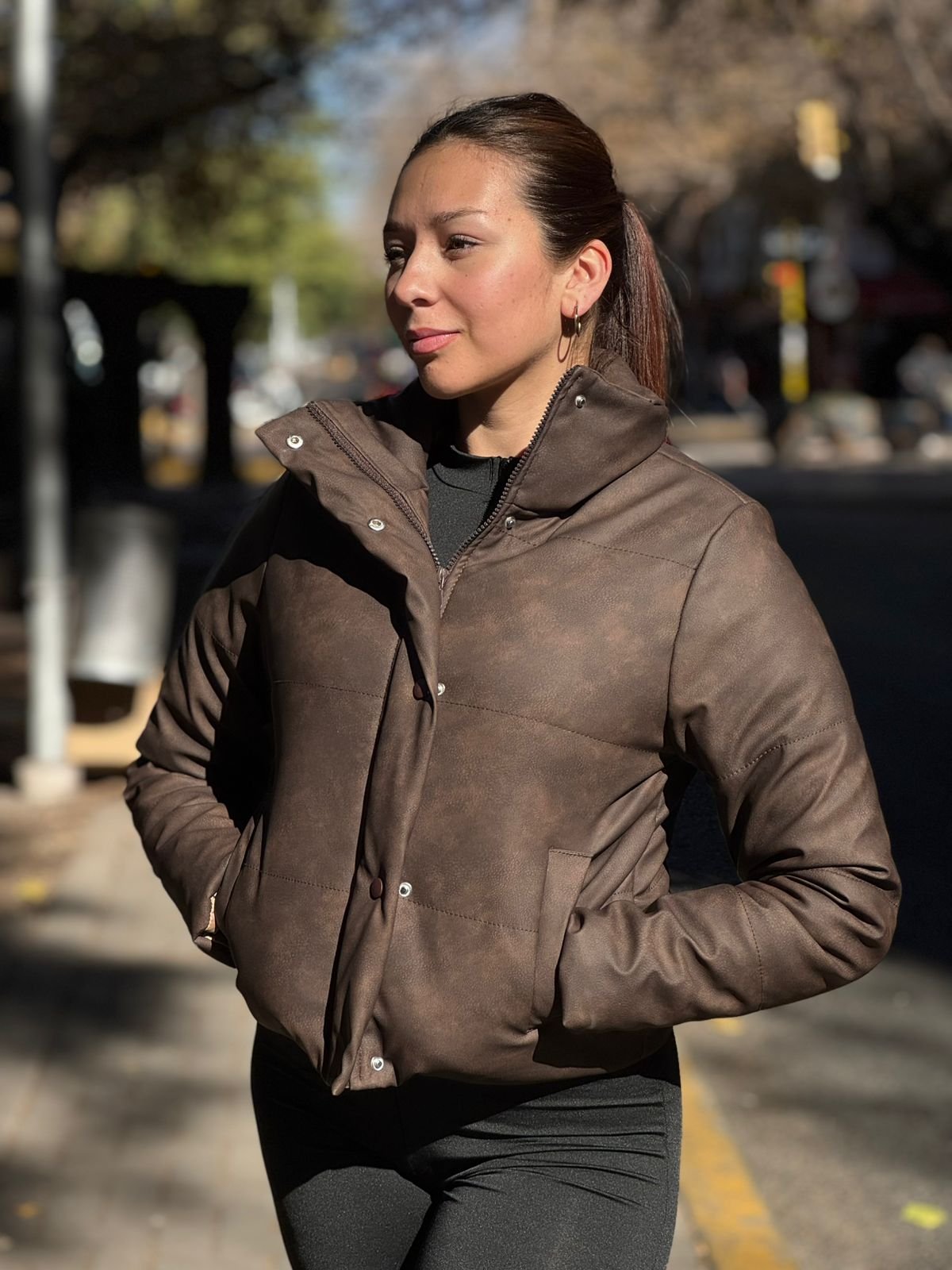 Campera Puffer Crema Aruche cod. 001-7