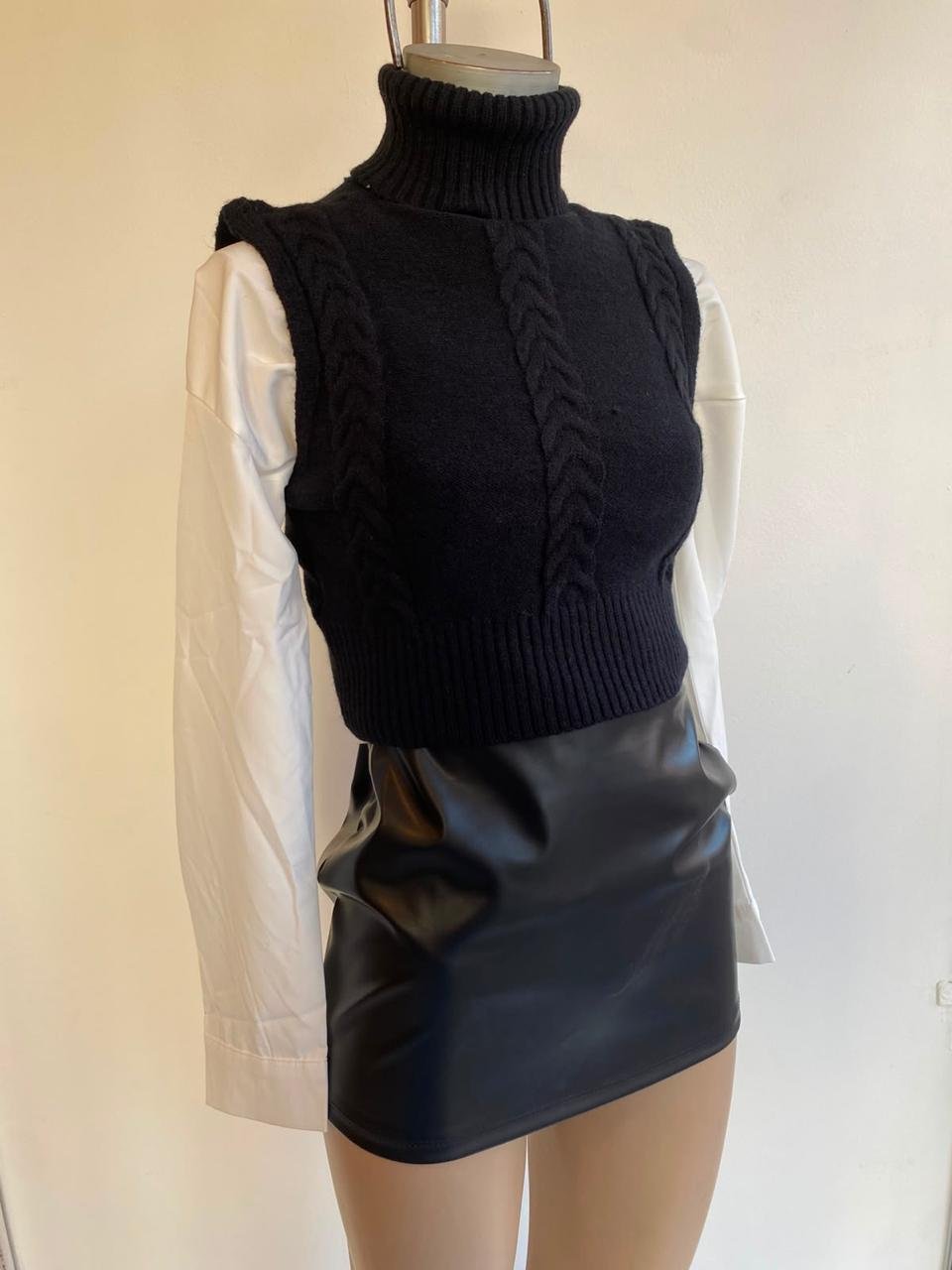 Chaleco Polera Negro