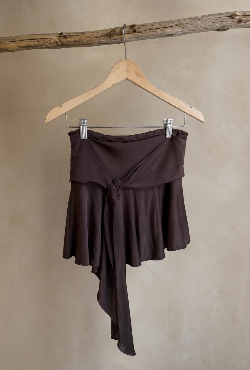 Falda Lycra Lazo Chocolate