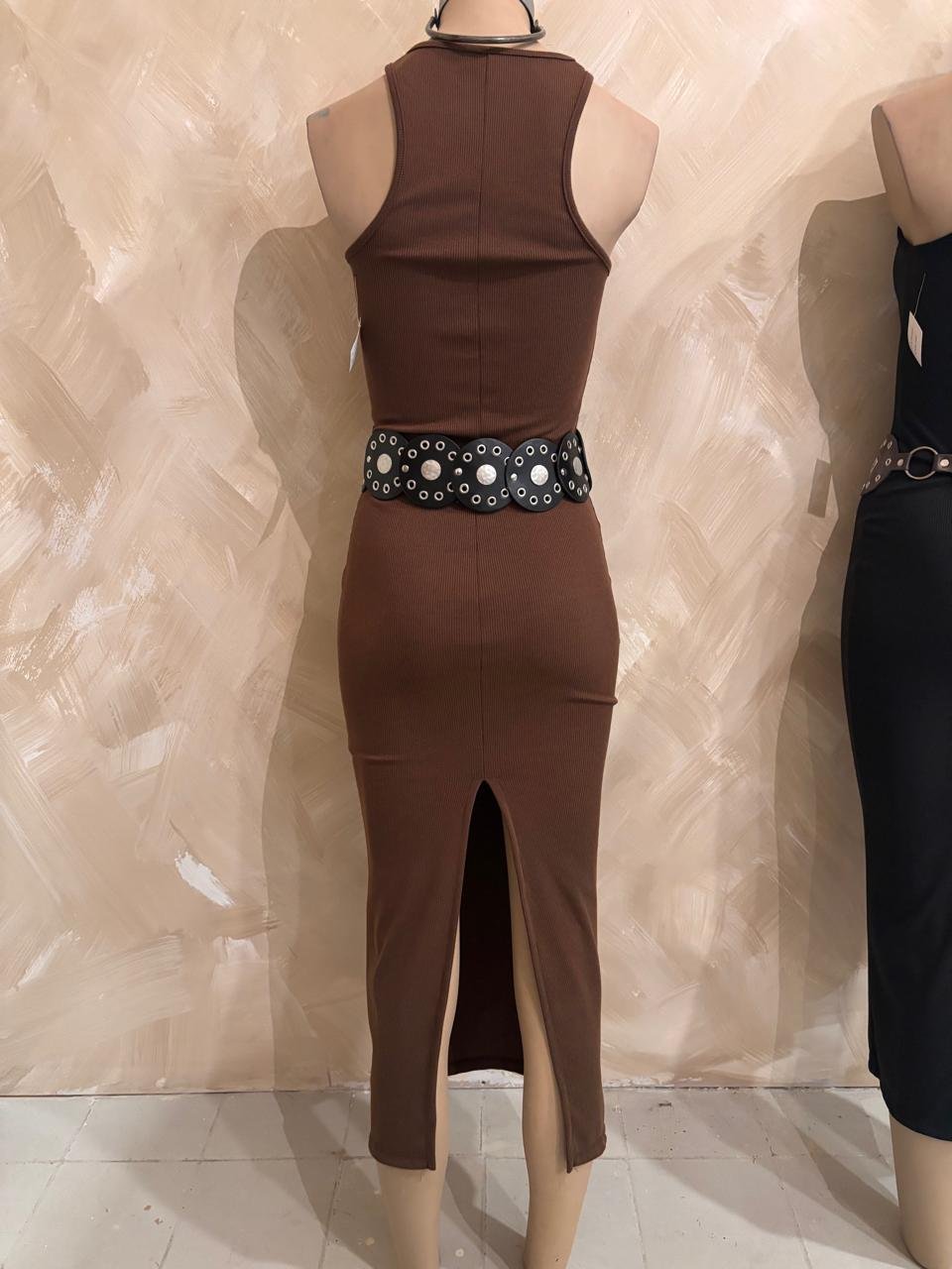 Vestido Morley Musculosa Choco
